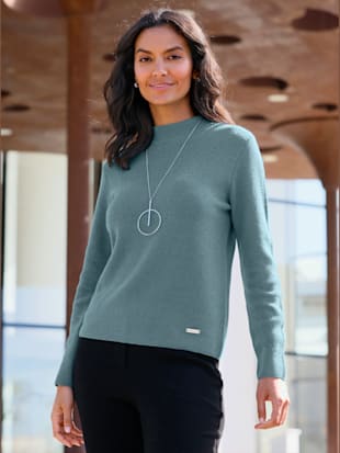 Pull à col montant 50% laine - Collection L - Modalova