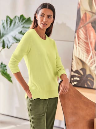 Pull 50% coton - Rick Cardona - Vert Pistache