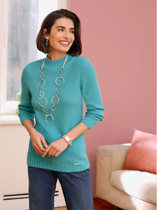 Pull à manches longues pure coton pima - Collection L - Modalova