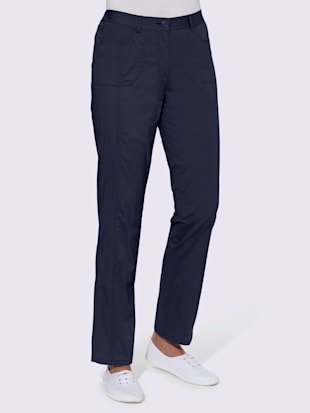 Pantalon extensible qualité coton - Collection L - Bleu Nuit