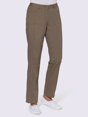 Pantalon extensible qualité coton - Collection L - Taupe