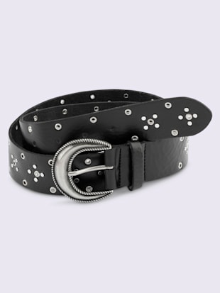 Ceinture boucle décorative -  - noir