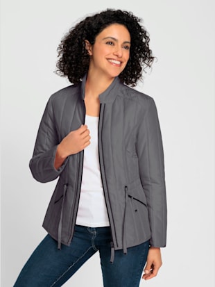 Doudoune coulisse à la taille -  - anthracite