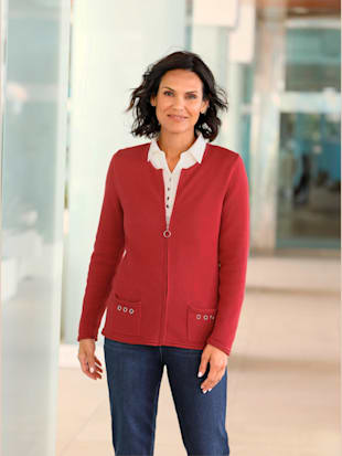 Veste en tricot 50% coton - Collection L - Modalova