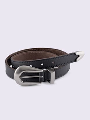 Ceinture boucle décorative -  - bleu jean