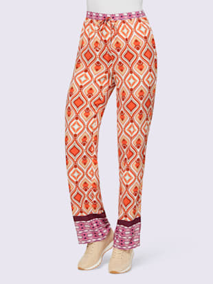 Pantalon imprimé imprimé mode - Rick Cardona - Orange-sable Imprimé