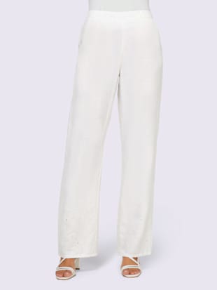 Pantalon peu froissable - Linea Tesini - Blanc