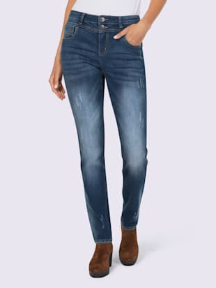 qualité jeans innovante et confortable - linea tesini - bleu délavé