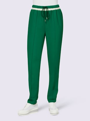 pantalon tricot décontracté - rick cardona - vert