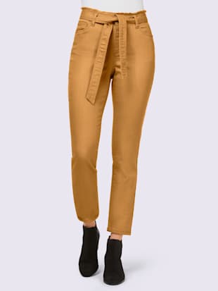 Pantalon qualité coton doux sur la peau - Linea Tesini - Couleur Chamois