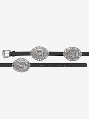 Ceinture+tendance+au+look+western+-+LASCANA+-+noir