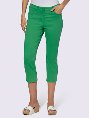 pantalon push-up petites fentes au bas des jambes - linea tesini - vert pomme