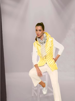 Veste à la brillance métallisée - Rick Cardona - Jaune Citron-écru À Motifs