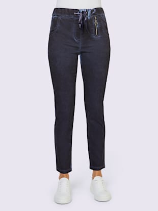 Pantalon de jogging élasthanne - Linea Tesini - Marine