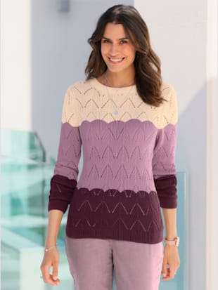 Pull ajouré 55% coton - Witt - Modalova