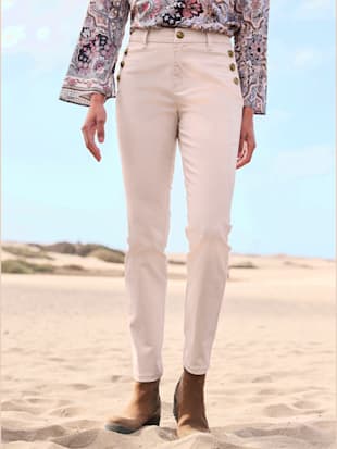 Pantalon+boutons+fantaisie+-+Linea+Tesini+-+couleur+ivoire