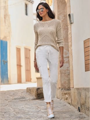 Pull ajouré pur coton - Witt - Modalova