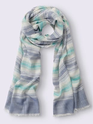 echarpe+motif+à+rayures+mode+-++-+aigue-marine