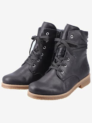 Bottines à lacets logo estampé discret - Rieker - Noir