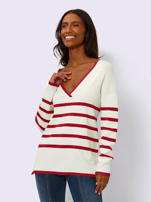 Pull à rayures 70% viscose - Witt - Modalova