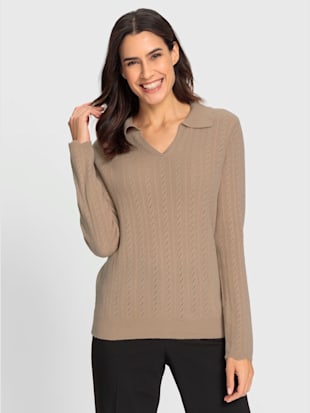 Pull polo mélange de laine et de cachemire de qualité - Witt - Modalova
