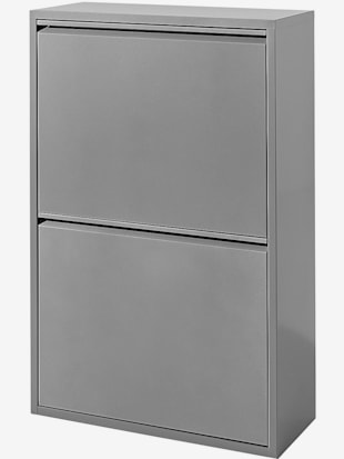 Poubelle de tri métal de qualité - helline home - Gris