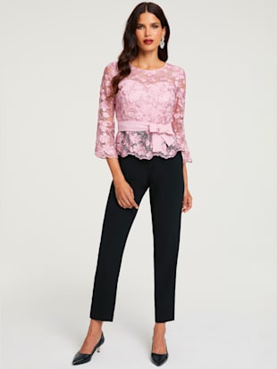 Combinaison - Ashley Brooke - Rose Doux-noir