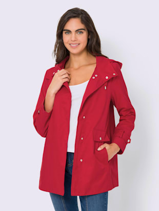veste capuche amovible - best connection - rouge