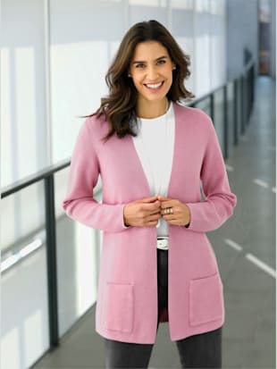 Cardigan structure côtelée - - Hortensia