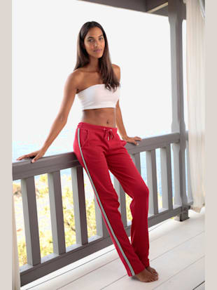 Pantalon d'intérieur sweatshirt avec bandes latérales métalliques - Bench. - Lie De Vin