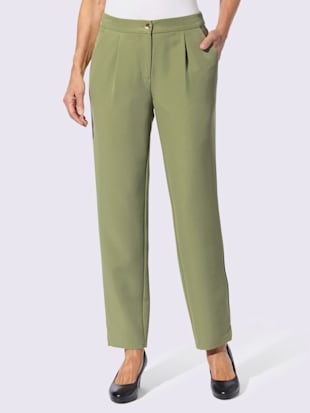 Pantalon+extensible+qualite+peu+froissable+et+facile+à+entretenir+-++-+vert+roseau