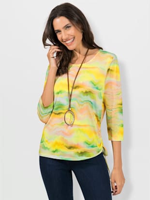 T-shirt entretien facile - - Citron Vert-poudre Imprimé