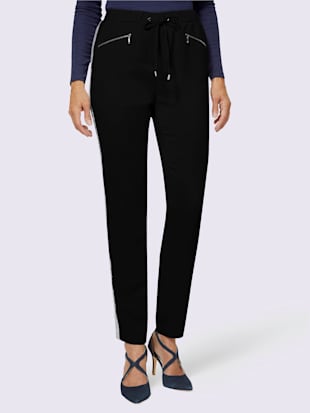 Pantalon extensible coulisse pour régler la largeur - Creation L - Noir