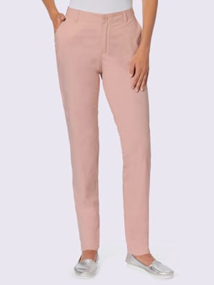 pantalon chino qualité coton doux sur la peau - linea tesini - couleur poudre