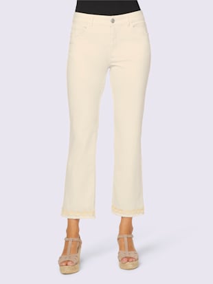 Pantalon qualité coton doux sur la peau - Linea Tesini - Écru