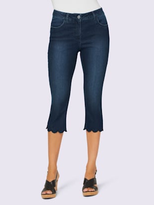 Pantalon push-up qualité coton doux sur la peau - Linea Tesini - Bleu Délavé