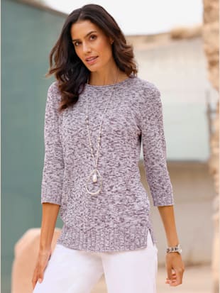Pull encolure ronde aspect chiné - Witt - Modalova