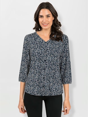 T-shirt imprimé viscose - - Marine-bleu Tourterelle Imprimé