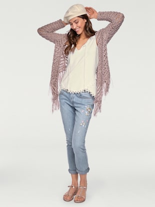 Veste en tricot look décontracté tendance - Linea Tesini - Rose
