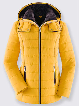 Doudoune capuche amovible -  - jaune curry