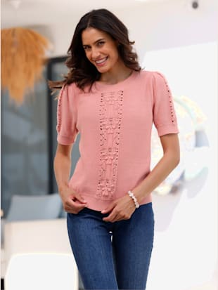 Pull en coton avec motif ajouré - Witt - Modalova