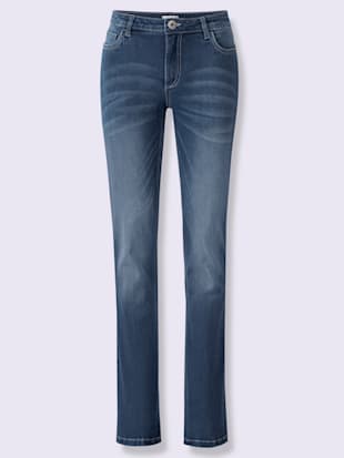 Jean bootcut qualité coton - Collection L - Bleu Délavé