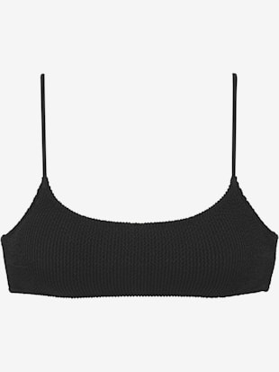 Haut de bikini bustier qualité structurée moderne - Vivance - Noir