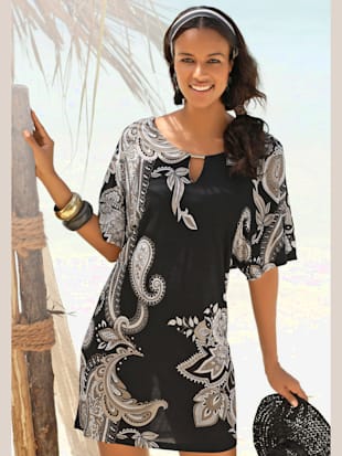 robe en jersey robe tunique estivale à motifs - lascana - imprimé