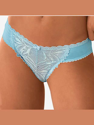 Slip rio slip féminin avec détails en dentelle uniques - LASCANA - Bleu Clair