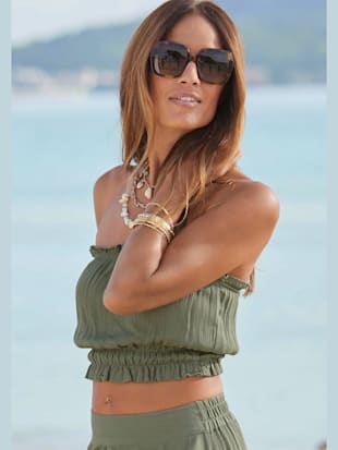 Liquette haut bandeau estival - LASCANA - Kaki