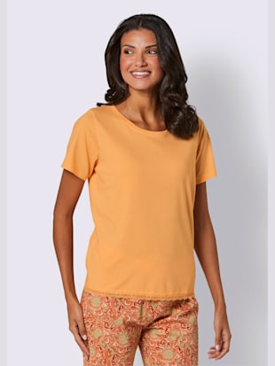 Pyjama-t-shirt jersey fin - wäschepur - Abricot