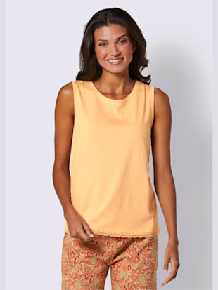 Pyjama-t-shirt jersey fin - wäschepur - Abricot