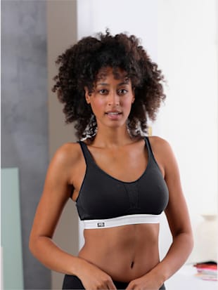 Soutien-gorge de sport sans armatures bon. b, c, d, e - - Noir