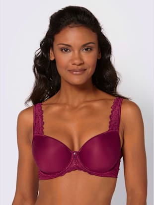 Soutien-gorge à coques avec armatures bon. b, c, d, e, f, g - Viania - Lie De Vin